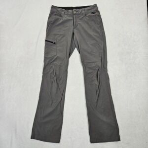 Outdoor Research Ferrosi Pants Womens Size 4 Light Gray Stretch Quick Dry Hiking